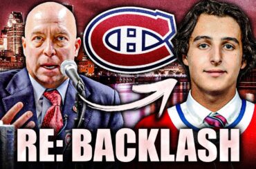 Kent Hughes RESPONDS TO THE BACKLASH Re: David Reinbacher (Montreal Canadiens, Habs Top Prospects)