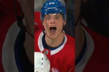 Arber Xhekaj + Juraj Slafkovsky 1st NHL goal atmosphere #shorts