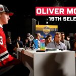Oliver Moore's first interview as a Blackhawk | Chicago Blackhawks
