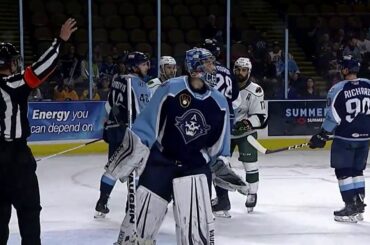 Grosenick Flashes the Leather