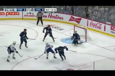 Neal Pionk hit on Rasmus Sandin