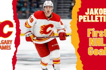 Jakob Pelletier #49 (Calgary Flames) first NHL goal Feb 11, 2023