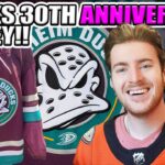 Reacting To The Anaheim Ducks 30th Anniversary Jersey!!