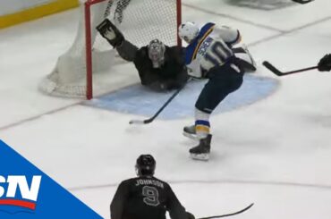 Andrei Vasilevskiy Down-And-Out, Recovers, Then Robs Brayden Schenn Of Sure Goal