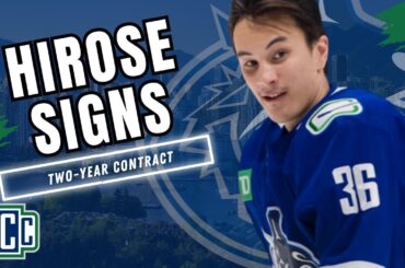 CANUCKS SIGN AKITO HIROSE TO A TWO-YEAR CONTRACT