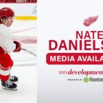 Nate Danielson at 2023 Detroit Red Wings Development Camp