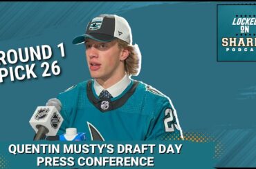 San Jose Sharks' Quentin Musty Draft Day Introductory Press Conference