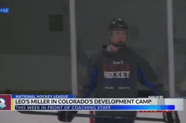 Leo native Matt Miller suiting up for Colorado Avalanche’s 2023 development camp