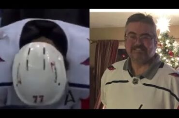 TJ Oshie cry’s after scoring 3 goals following dads death...