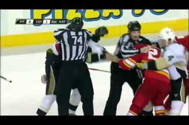Evgeni Malkin vs. Curtis Glencross Oct 8, 2011