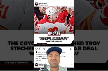 Arizona Coyotes sign Troy Stecher to a one-year contract at $1.1 million AAV