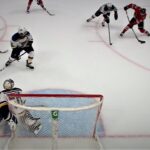 Caleb Jones Gets The Hawks To Within A Goal Late In The Middle Stanza