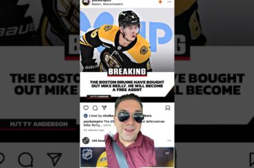 Boston Bruins are buying out Mike Reilly #bostonbruins #bostonsports #boston #nhl #hockey