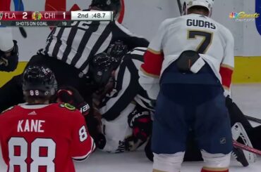 Sam Reinhart Goes After Calvin De Haan After His Hit On Mason Marchment