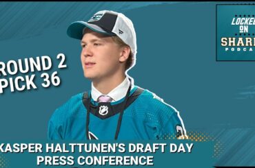 San Jose Sharks' Kasper Halttunen Draft Day Introductory Press Conference