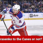 What is going on between Vladimir Tarasenko and the Carolina Hurricanes?