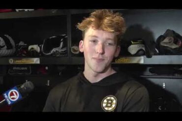 Mason Lohrei on Opportunity to Play in NHL: "That’s My Goal." | Bruins Dev Camp