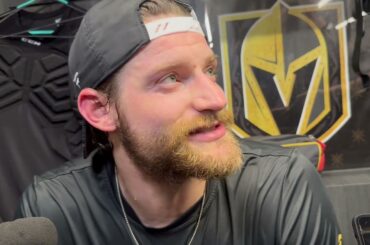 Adin Hill Vegas Golden Knights goalie talks about upcoming Game 5 Stanley Cup Final, June 12, 2023