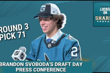 San Jose Sharks' Brandon Svoboda Draft Day Introductory Press Conference