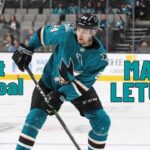 Maxim Letunov #84 (San Jose Sharks) first NHL goal Feb 6, 2020