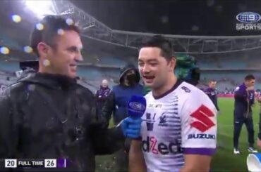 Brandon "Cheese" Smith  gives the greatest Grand Final Interview EVER