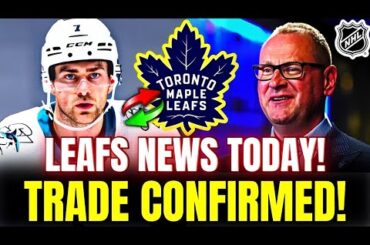 🚨 MAPLE LEAFS CONFIRMS THE SIGNING OF THE FORWARD! YOU CAN CELEBRATE, FANS! TORONTO MAPLE LEAFS NEWS
