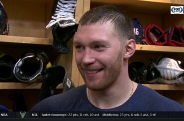 Vladislav Gavrikov won't reveal who he's calling in celebrations | BLUE JACKETS-DEVILS POSTGAME