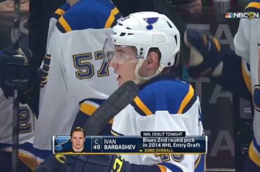 Ivan Barbashev's first NHL game full highlights - 4 hits, 2 blocks in just 10 minutes (2017)