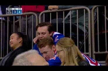 Pavel Buchnevich nets Zibanejad's dish vs Blue Jackets (2017)