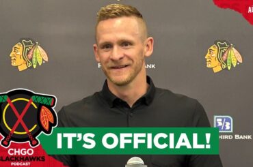 IT'S OFFICIAL! Corey Perry introduced by the Chicago Blackhawks | CHGO Blackhawks Podcast