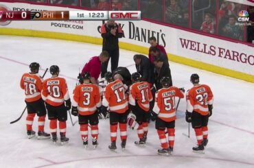 Michal Neuvirth fainted during the game
