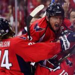 Backstrom beats the buzzer to tie the game