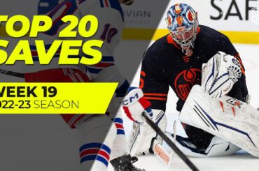 The Best NHL Saves from Week 19 | Kahkonen, Campbell, Sorokin | 2022-23 Season