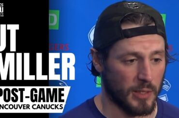 JT Miller Calls Quinn Hughes a "Warrior" & Compliments Hughes Leadership Development After Ducks Win