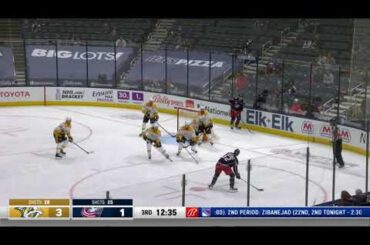 Mikhail Grigorenko assists on Emil Bemstrom's goal vs Predators (2021)