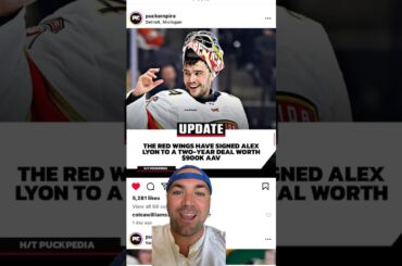 Detroit Red Wings sign Alex Lyon to a two year contract at $900K AAV