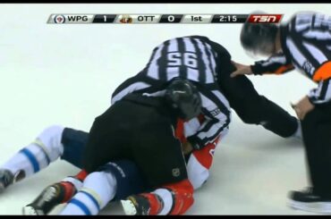 Evander Kane/Erik Karlsson full incident + Neil fights Kane