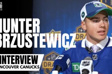 Hunter Brzustewicz Reacts to Being Drafted by Vancouver Canucks & Talks Choosing OHL Over Michigan