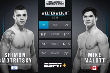 FREE FIGHT | Mike Malott Secures Contract 39 Seconds Into Fight With Submission | DWCS Season 5