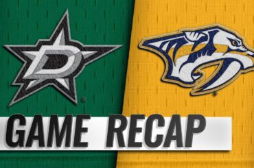 Khudobin stops 49 shots to power Stars to 2-0 victory