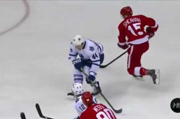 Riley Sheahan Undresses Morgan Rielly 12/10/14