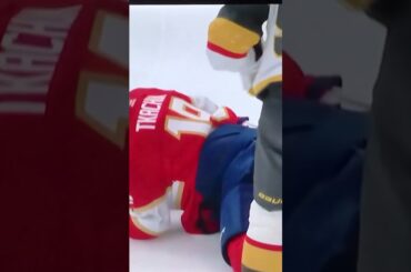 #55 Keegan Kolesar absolutely leveled #19 Matthew Tkachuk