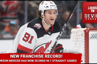 Dawson Mercer Set a Franchise Record as The New Jersey Devils' Offense Continues to Dominate