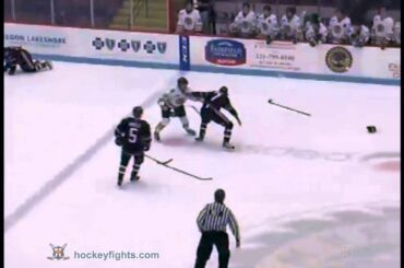 Jaccob Slavin vs Campbell Elynuik Oct 19, 2012