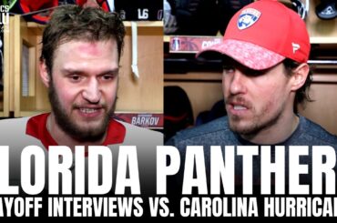 Sasha Barkov & Nick Cousins React to Florida Panthers vs. Carolina Hurricanes ECF Matchup