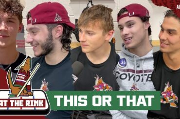 This or That with Arizona Coyotes prospects Michael Hrabal, Maveric Lamoureux and more