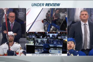 Rielly's controversial game 5 no goal 2022 - 2023 Playoffs
