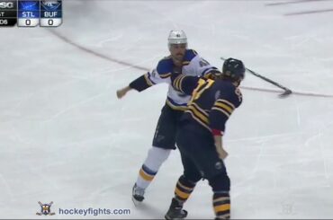 Robert Bortuzzo vs Marcus Foligno Nov 23, 2015