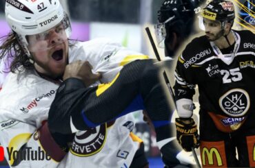 Swiss Hockey fight! Bagarre hockey svizzero!