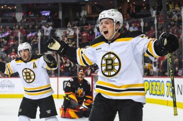 4.3 seconds left in OT as Bruins end tilt with Flames!